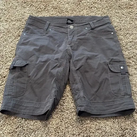Kuhl Women’s Size 8 Gray Cargo Shorts - Picture 1 of 4